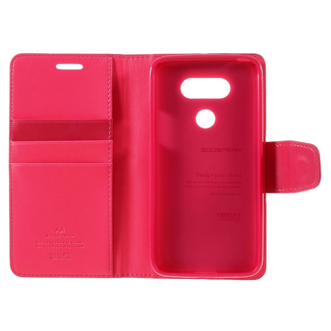 Goospery - LG G5 Handyhülle - Case aus Leder - Sonata Diary Series - rosa
