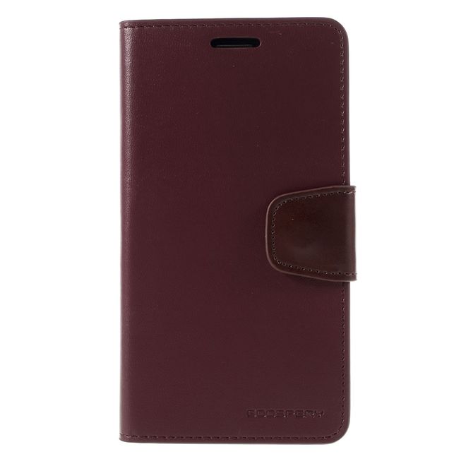 Goospery - LG G5 Handyhülle - Case aus Leder - Sonata Diary Series - weinrot