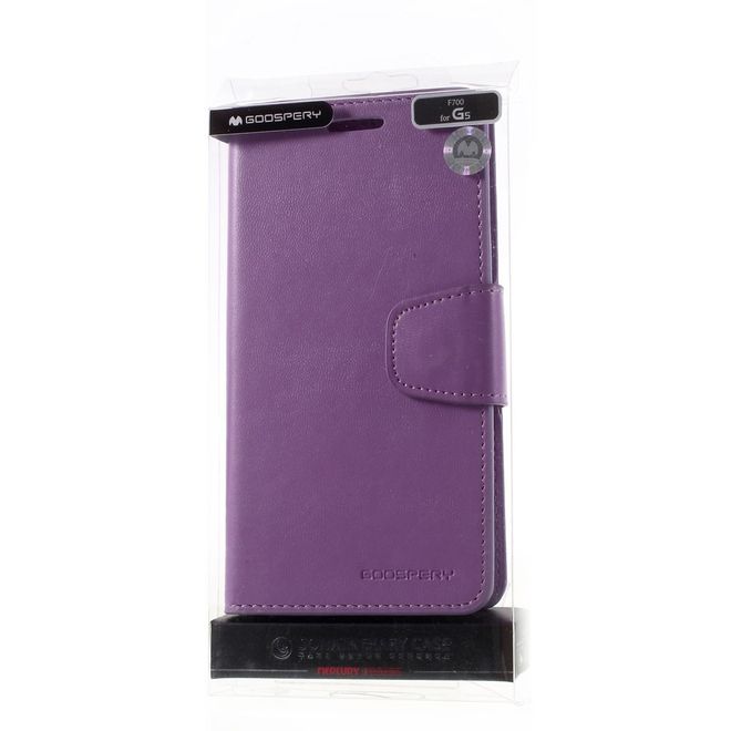 Goospery - LG G5 Handyhülle - Case aus Leder - Sonata Diary Series - purpur