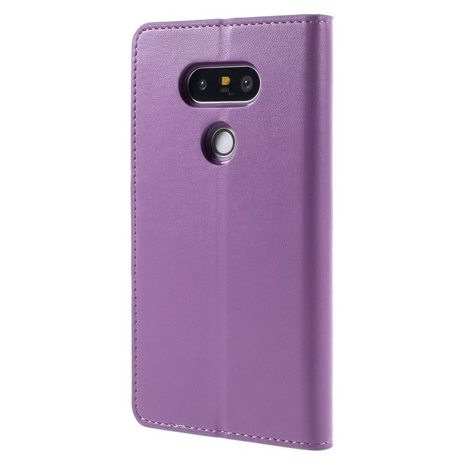 Goospery - LG G5 Handyhülle - Case aus Leder - Sonata Diary Series - purpur