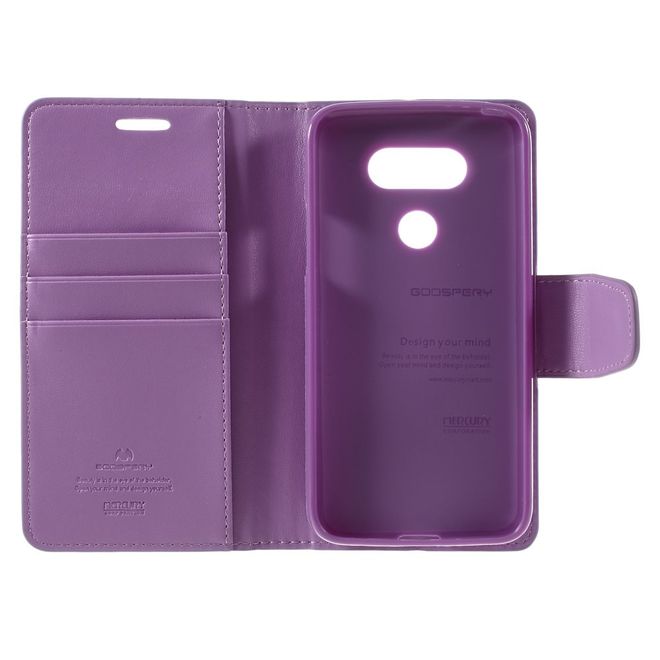 Goospery - LG G5 Handyhülle - Case aus Leder - Sonata Diary Series - purpur