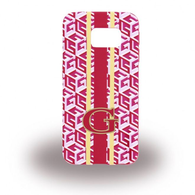 Galaxy S6 Edge Guess G-Cube Elastische Plastik Case Hülle - rot
