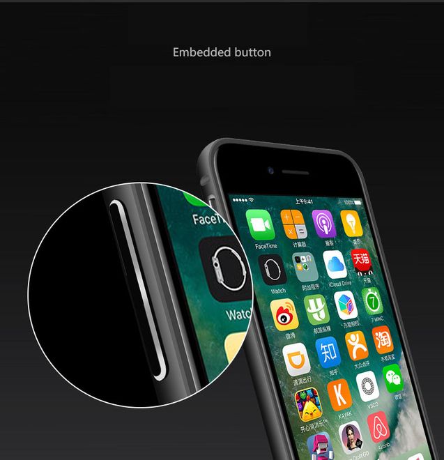 Love Mei - iPhone SE / 8 / 7 - Metall Bumper - silber