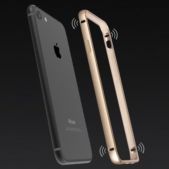 Love Mei - iPhone SE / 8 / 7 - Metall Bumper - silber