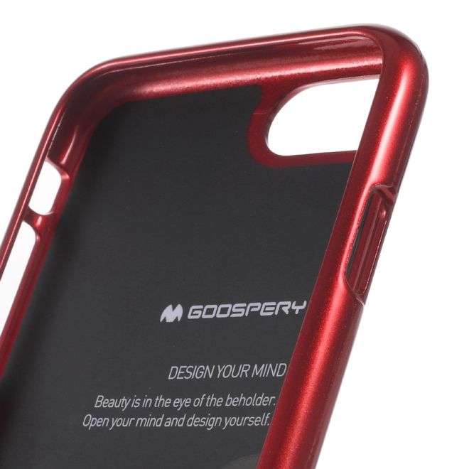 Goospery - Hülle für Huawei Honor 8 - TPU Soft Case - Pearl Jelly Series - rot