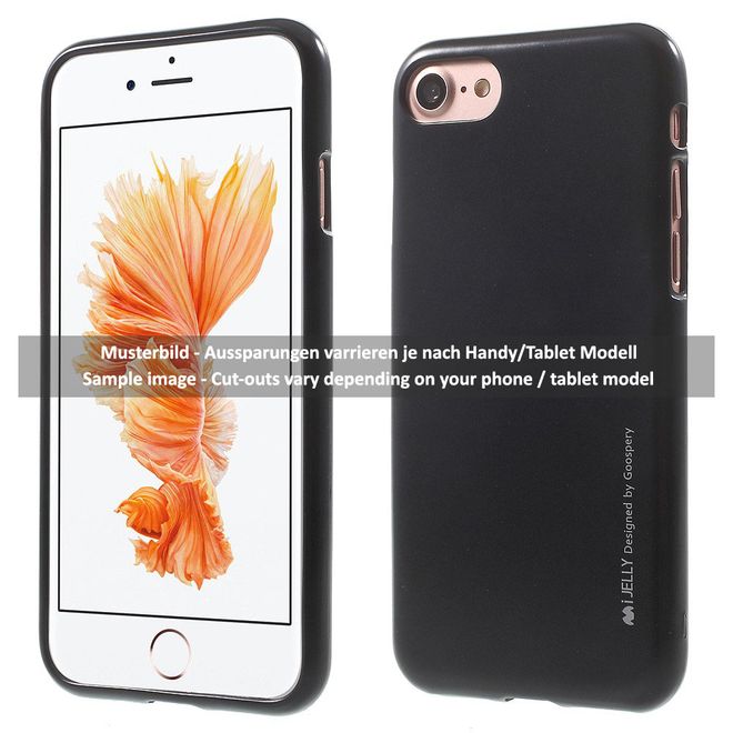 Goospery - Hülle für Huawei Mate 9 - TPU Soft Case - i Jelly Metal Series - dunkelblau