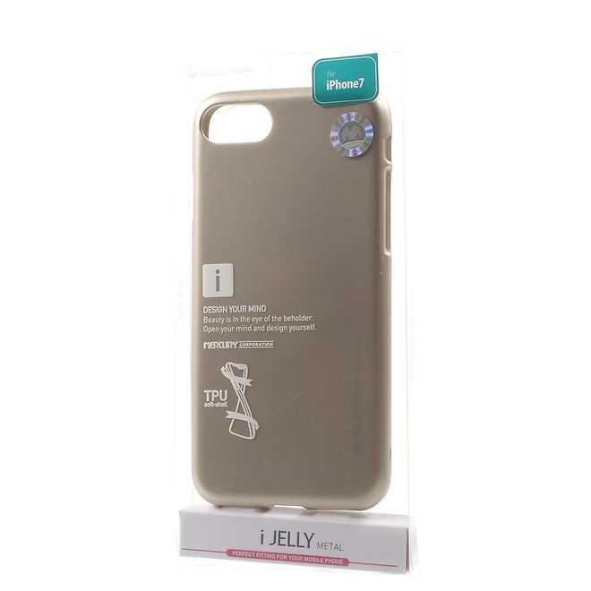 Goospery - Hülle für Huawei Mate 9 - TPU Soft Case - i Jelly Metal Series - gold