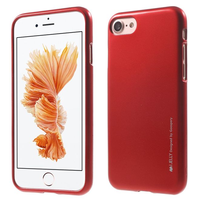 Goospery - Hülle für Huawei Mate 9 - TPU Soft Case - i Jelly Metal Series - rot