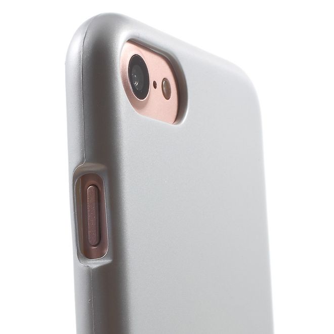 Goospery - Hülle für Huawei Mate 9 - TPU Soft Case - i Jelly Metal Series - silber