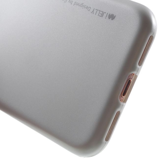 Goospery - Hülle für Huawei Mate 9 - TPU Soft Case - i Jelly Metal Series - silber