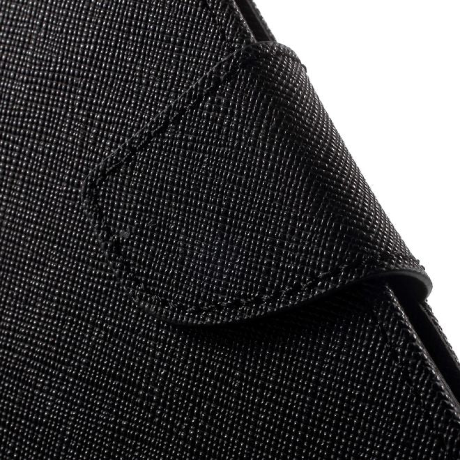 Goospery - Huawei P9 Hülle - Handy Bookcover - Fancy Diary Series - schwarz