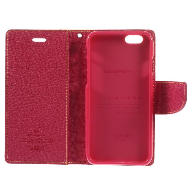 Goospery - Huawei P9 Hülle - Handy Bookcover - Fancy Diary Series - gelb/pink