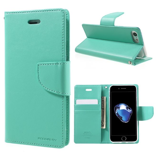 Goospery - Hülle für Huawei P9 Plus - Cover aus Leder - Bravo Diary Series - mint