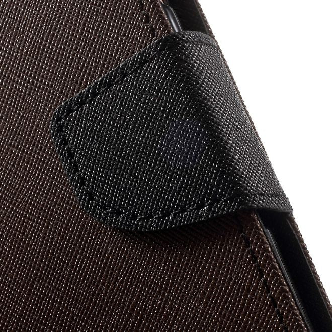 Goospery - Huawei P9 Plus Hülle - Handy Bookcover - Fancy Diary Series - braun/schwarz