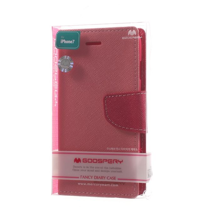 Goospery - Huawei P9 Plus Hülle - Handy Bookcover - Fancy Diary Series - rosa/pink