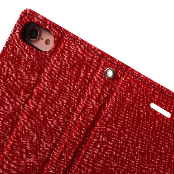 Goospery - Huawei P9 Plus Hülle - Handy Bookcover - Fancy Diary Series - rot/navy