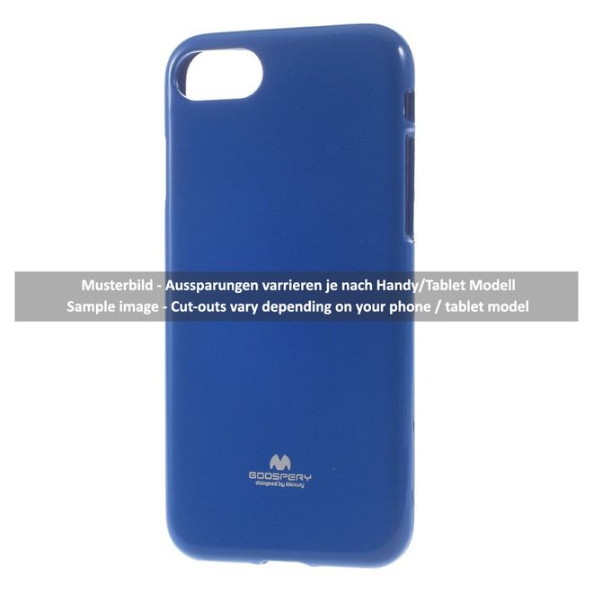 Goospery - Hülle für iPhone 6 Plus/6S Plus - TPU Soft Case - Pearl Jelly Series - blau