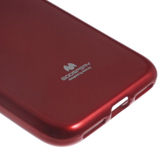 Goospery - Hülle für iPhone 6 Plus/6S Plus - TPU Soft Case - Pearl Jelly Series - rot