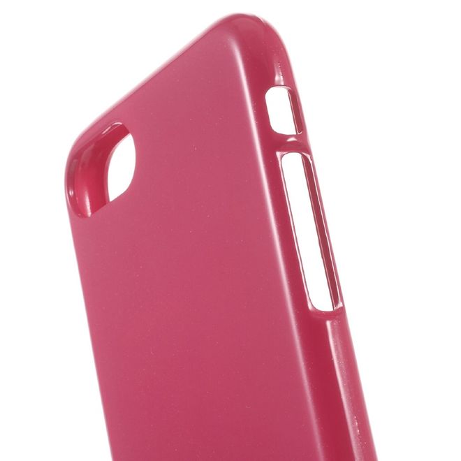 Goospery - Hülle für iPhone SE (2022) / SE (2020) / 8 / 7 - TPU Soft Case - Pearl Jelly Series - rosa