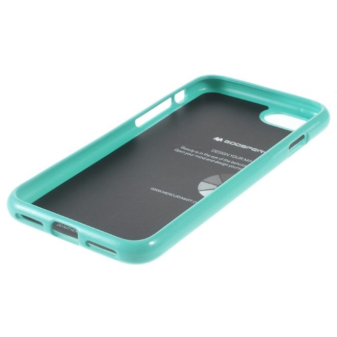 Goospery - Hülle für iPhone SE (2022) / SE (2020) / 8 / 7 - TPU Soft Case - Pearl Jelly Series - mint