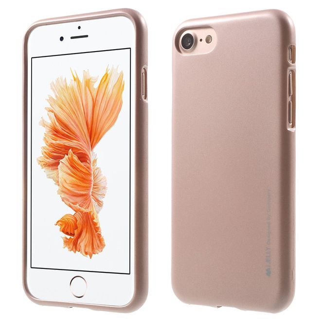 Goospery - Samsung Galaxy A5 (2017) Hülle - TPU Soft Case - i Jelly Metal Series - rosegold