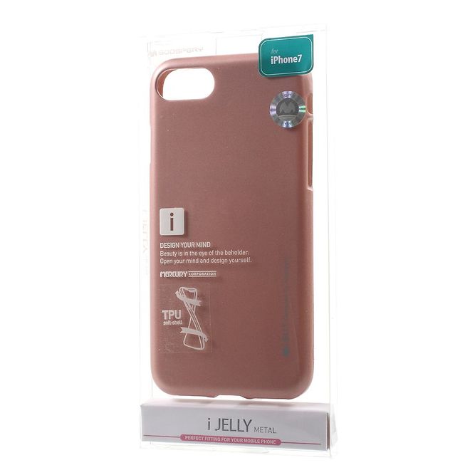 Goospery - Samsung Galaxy A5 (2017) Hülle - TPU Soft Case - i Jelly Metal Series - rosegold