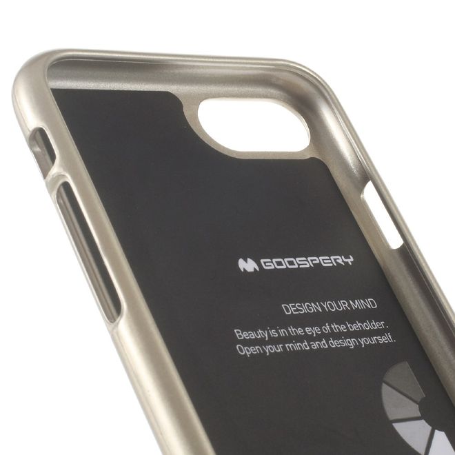 Goospery - Hülle für Samsung Galaxy J3 (2016) - TPU Soft Case - Pearl Jelly Series - gold