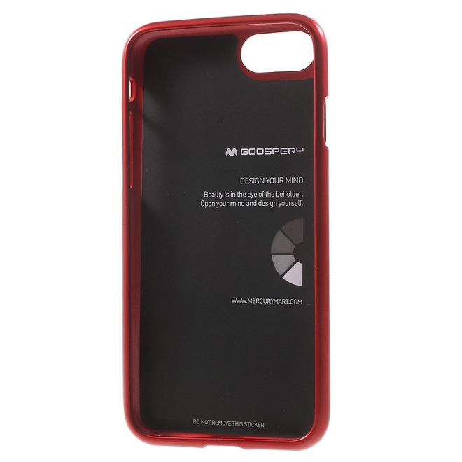 Goospery - Hülle für Galaxy S6 Edge Plus - TPU Soft Case - i Jelly Metal Series - rot