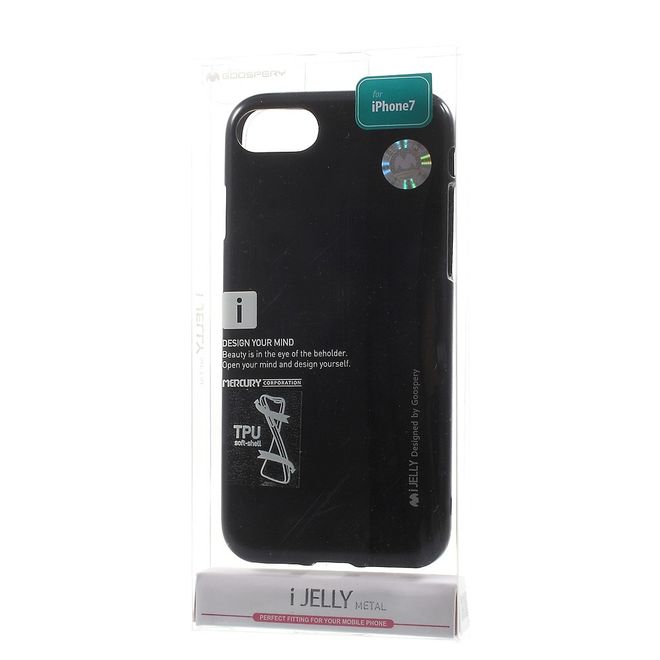 Goospery - Hülle für Samsung Galaxy S8 Plus - TPU Soft Case - i Jelly Metal Series - dunkelblau