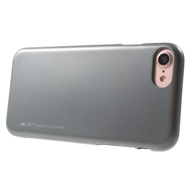 Goospery - Hülle für Samsung Galaxy S8 Plus - TPU Soft Case - i Jelly Metal Series - grau