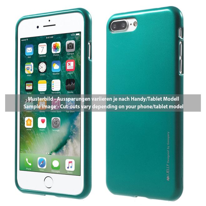 Goospery - Hülle für Samsung Galaxy S8 Plus - TPU Soft Case - i Jelly Metal Series - grün