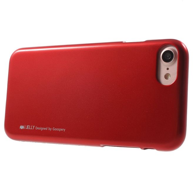 Goospery - Hülle für Samsung Galaxy S8 Plus - TPU Soft Case - i Jelly Metal Series - rot