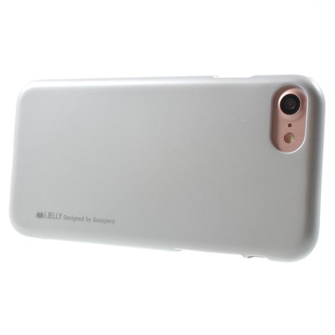 Goospery - Hülle für Samsung Galaxy S8 Plus - TPU Soft Case - i Jelly Metal Series - silber