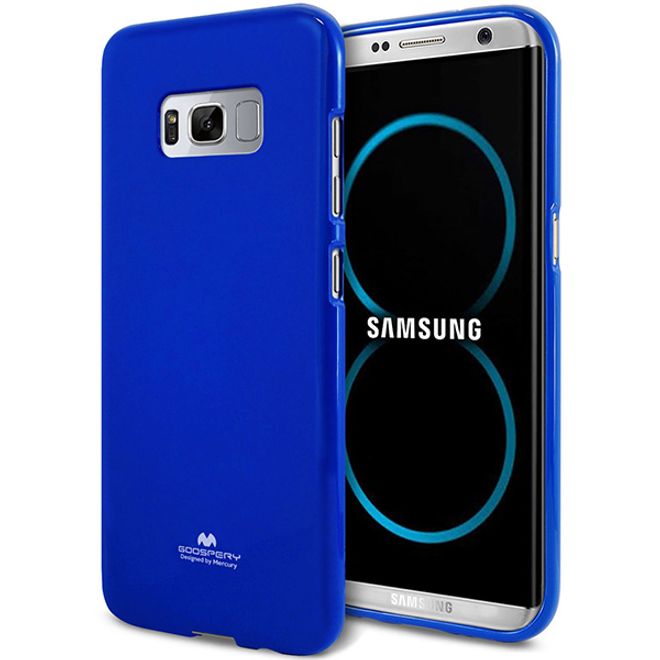 Goospery - Samsung Galaxy S8 Plus Handy Hülle - TPU Soft Case - Pearl Jelly Series - blau