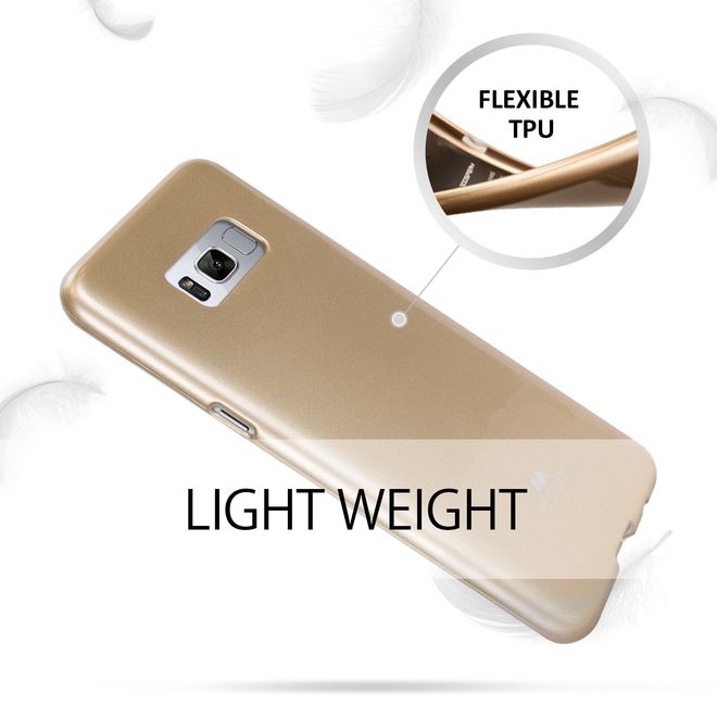 Goospery - Samsung Galaxy S8 Plus Handy Hülle - TPU Soft Case - Pearl Jelly Series - gold