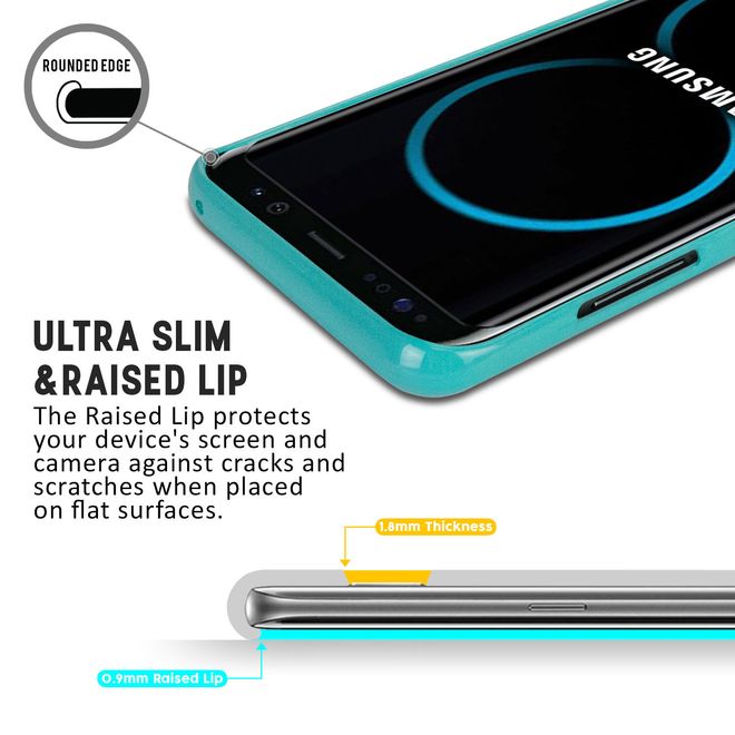 Goospery - Samsung Galaxy S8 Plus Handy Hülle - TPU Soft Case - Pearl Jelly Series - mint