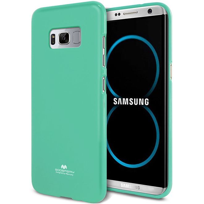 Goospery - Samsung Galaxy S8 Plus Handy Hülle - TPU Soft Case - Pearl Jelly Series - mint