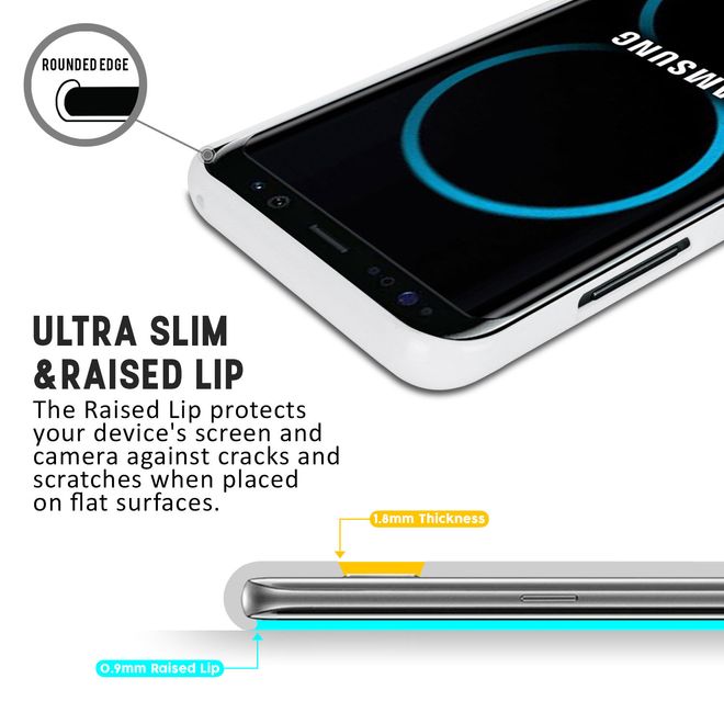 Goospery - Samsung Galaxy S8 Plus Handy Hülle - TPU Soft Case - Pearl Jelly Series - weiss