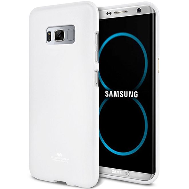 Goospery - Samsung Galaxy S8 Plus Handy Hülle - TPU Soft Case - Pearl Jelly Series - weiss