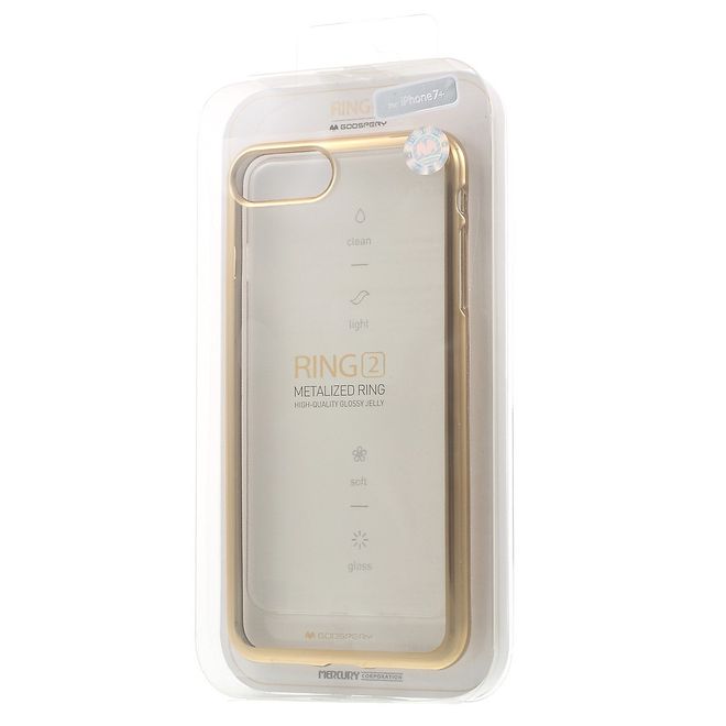 Goospery - Hülle für Samsung Galaxy S8 Plus - Case aus Plastik - Ring 2 Series - gold