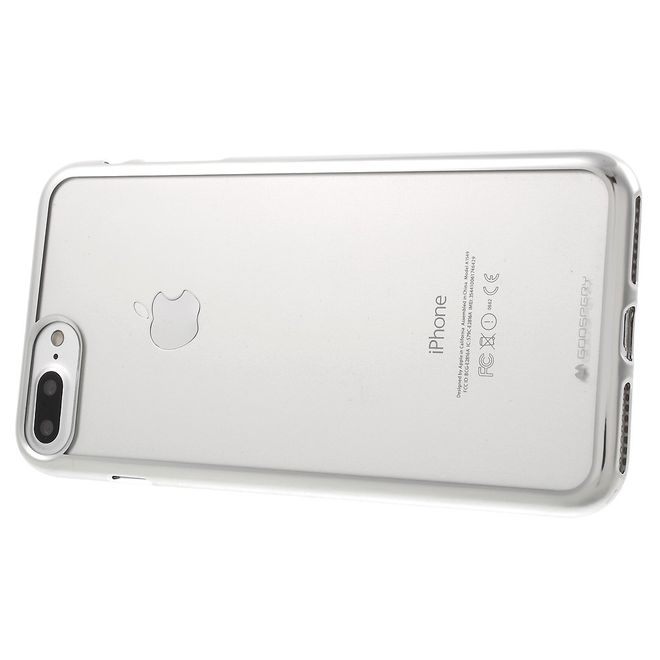 Goospery - Hülle für Samsung Galaxy S8 Plus - Case aus Plastik - Ring 2 Series - silber