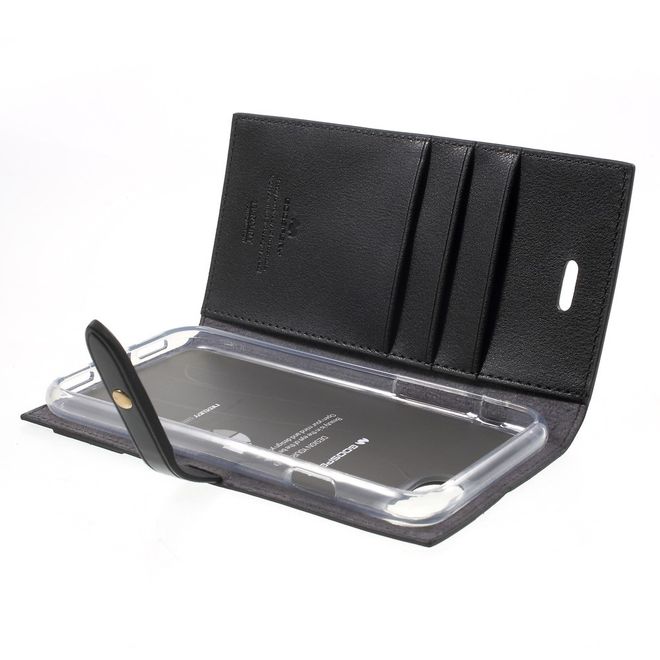 Goospery - Hülle für Samsung Galaxy S8 Plus - Leder Case - Romance Diary Series - schwarz