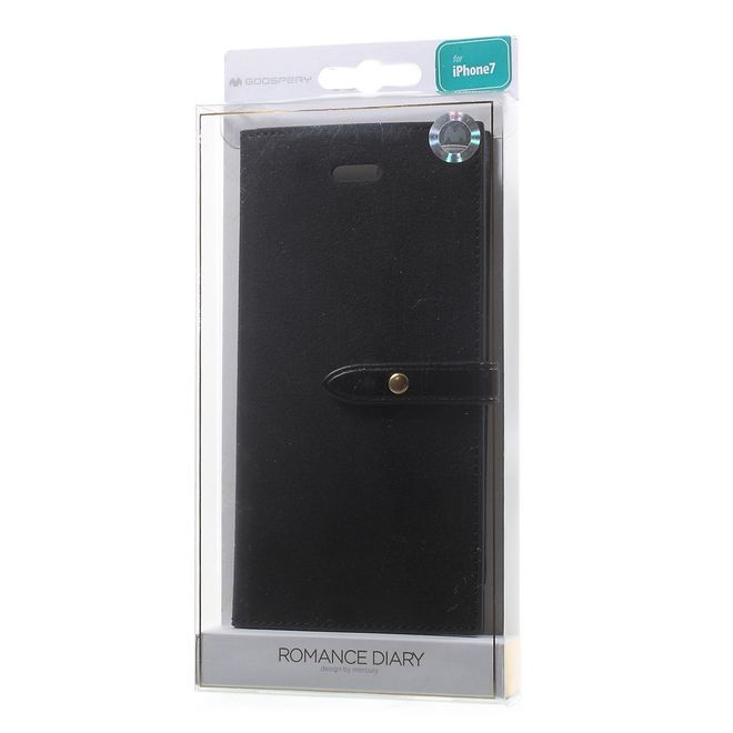 Goospery - Hülle für Samsung Galaxy S8 Plus - Leder Case - Romance Diary Series - schwarz