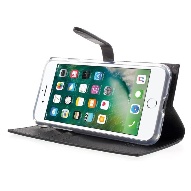 Goospery - Hülle für Samsung Galaxy S8 Plus - Leder Case - Romance Diary Series - schwarz