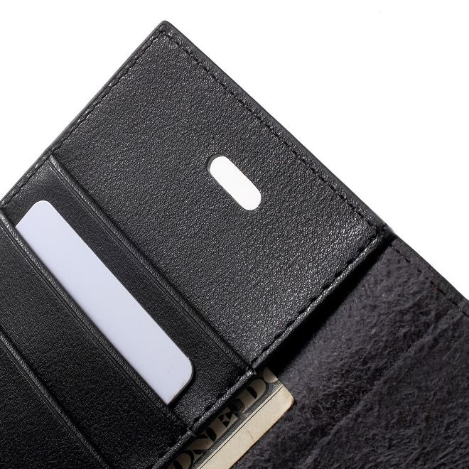 Goospery - Hülle für Samsung Galaxy S8 Plus - Leder Case - Romance Diary Series - schwarz