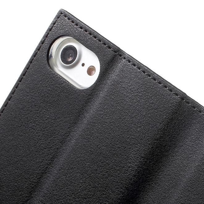Goospery - Hülle für Samsung Galaxy S8 Plus - Leder Case - Romance Diary Series - schwarz