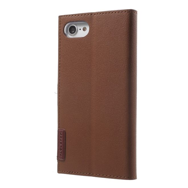 Goospery - Hülle für Samsung Galaxy S8 Plus - Leder Case - Romance Diary Series - braun/weinrot