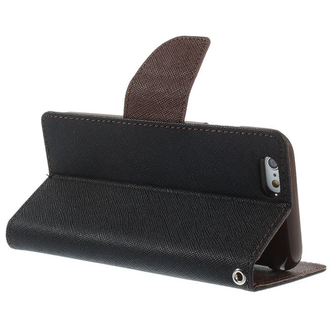 Goospery - Sony Xperia X Performance Hülle - Handy Bookcover - Fancy Diary Series - schwarz/braun