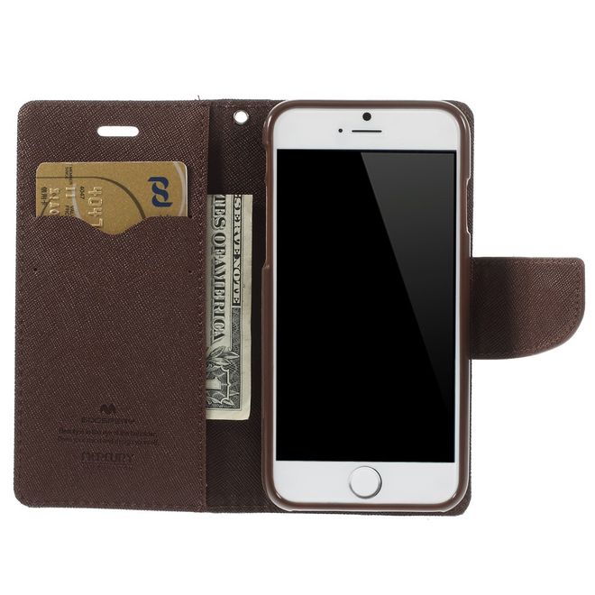 Goospery - Sony Xperia X Performance Hülle - Handy Bookcover - Fancy Diary Series - schwarz/braun