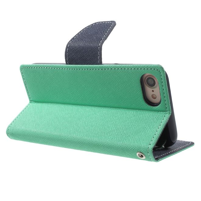 Goospery - Sony Xperia X Performance Hülle - Handy Bookcover - Fancy Diary Series - mint/navy